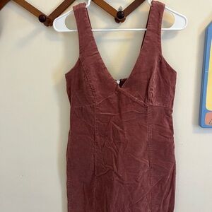 Forever 21 Sleeveless Mini Dress in Velvet Pink